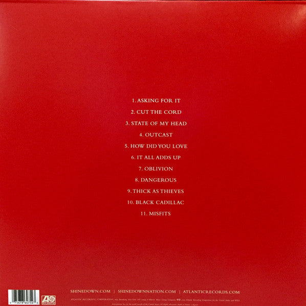 Shinedown – Threat To Survival (Vinyl, LP, Limited Edition, Reissue, Red Translucent, 2021) – photo 2