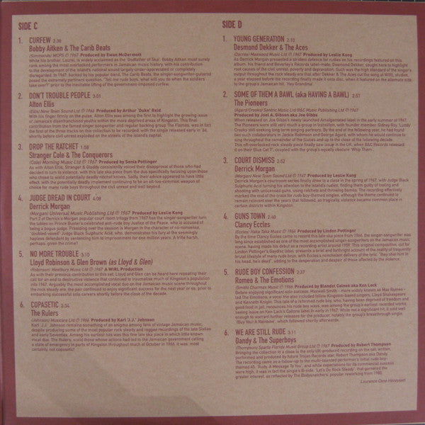 Various – Tougher Than Tough: Trojan Rude Boy Sounds (Vinyl, 2xLP, Compilation, Limited Edition, Numbered, Red, 2021) – photo 5