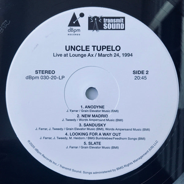 Uncle Tupelo – Live At Lounge Ax / March 24, 1994 (Vinyl, 2xLP, Album, Record Store Day, Limited Edition, 2020) – photo 5