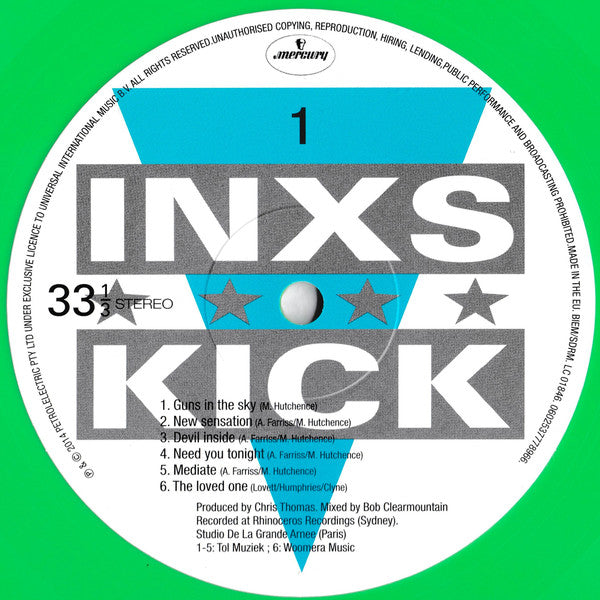 INXS – Kick (Vinyl, LP, Album, Limited Edition, Reissue, Green, Gatefold, 2018) – photo 3