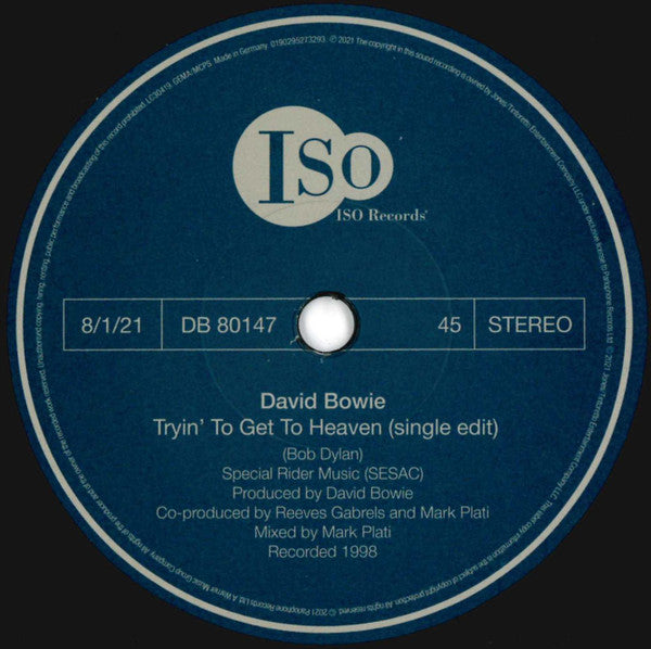 David Bowie – Mother / Tryin' To Get To Heaven (Vinyl, 7", 45 RPM, Single, Limited Edition, Numbered, 2021) – photo 5