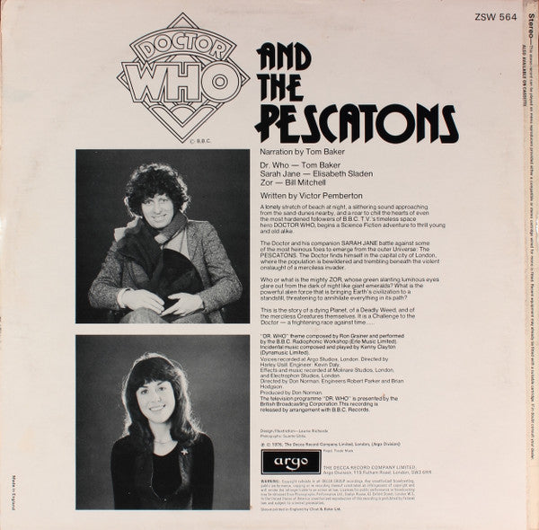 Doctor Who – Doctor Who And The Pescatons (Vinyl, LP, Album, 1976) – photo 2