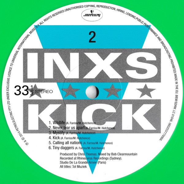 INXS – Kick (Vinyl, LP, Album, Limited Edition, Reissue, Green, Gatefold, 2018) – photo 4