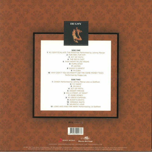 Ennio Morricone – Bugsy (Original Motion Picture Soundtrack) (Vinyl, LP, Album, Deluxe Edition, Limited Edition, Numbered, Reissue, Transparent, 180g, 2017) – photo 2