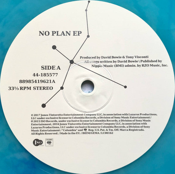 David Bowie – No Plan EP (Vinyl, 12", 33 ⅓ RPM, Single Sided, EP, Record Store Day, Etched, Limited Edition, Numbered, Clear / Blue Marble, 180 Gram, 2017) – photo 4