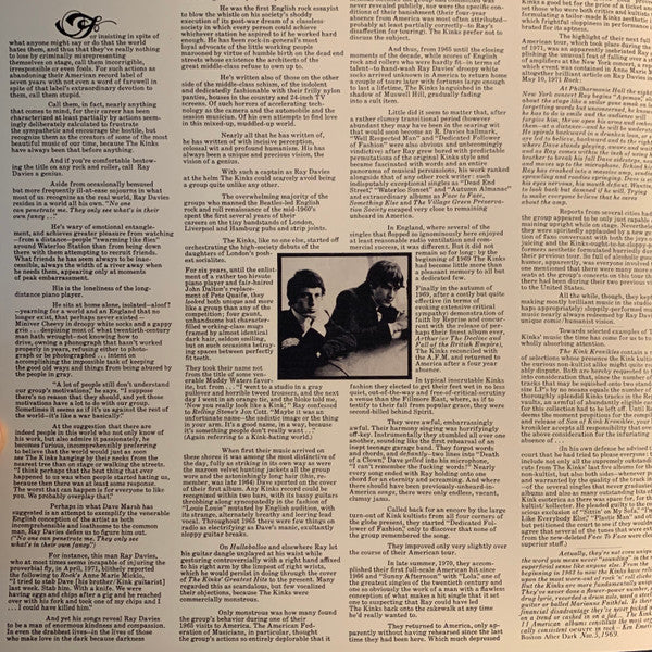 The Kinks – The Kink Kronikles (Vinyl, 2xLP, Record Store Day, Compilation, Limited Edition, Reissue, Remastered, Red, 2020) – photo 3