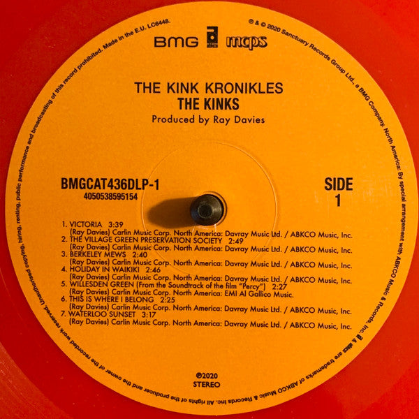 The Kinks – The Kink Kronikles (Vinyl, 2xLP, Record Store Day, Compilation, Limited Edition, Reissue, Remastered, Red, 2020) – photo 5