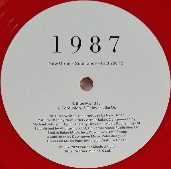 New Order – Substance (Vinyl, LP, Red Translucent, Blue Translucent, Compilation, Reissue, Remastered, 180g, 2023) – photo 5