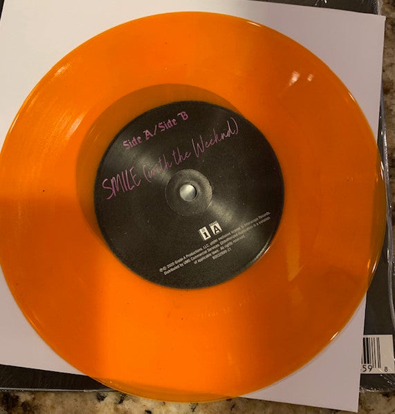 Juice WRLD With The Weeknd – Smile (Vinyl, 7", 45 RPM, Single, Limited Edition, Orange Translucent, 2021) – photo 4