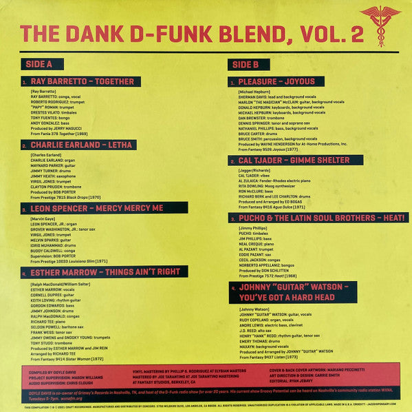 Various – Jazz Dispensary: The Dank D-Funk Blend Vol. 2 (Vinyl, LP, Record Store Day, Compilation, Limited Edition, Orange/Red/Yellow Swirl [Orange Fire], 2021) – photo 3