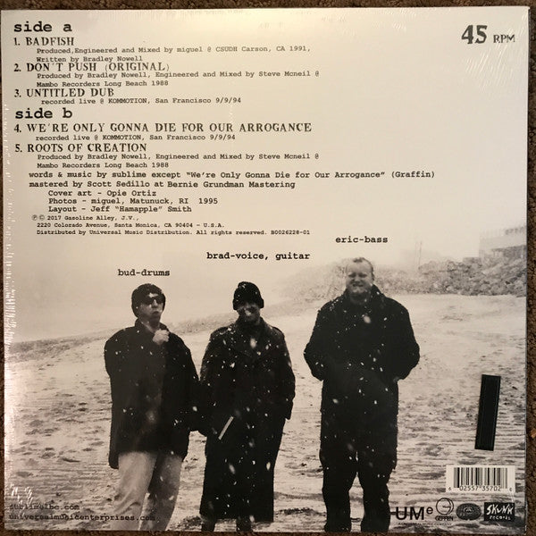 Sublime – Badfish (Vinyl, 12", 45 RPM, EP, Maxi-Single, Record Store Day, Reissue, 2017) – photo 2