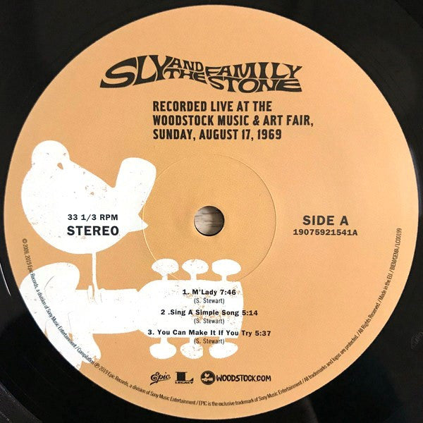Sly & The Family Stone – Woodstock Sunday August 17, 1969 (Vinyl, LP, Single Sided, Etched, Album, Record Store Day, Reissue, 2019) – photo 5