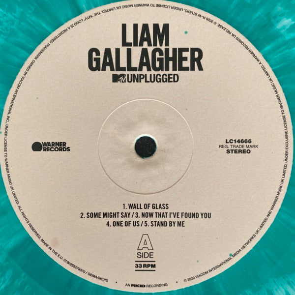 Liam Gallagher – MTV Unplugged (Vinyl, LP, Album, Limited Edition, Special Edition, White/Green Splatter, 180g, 2020) – photo 4