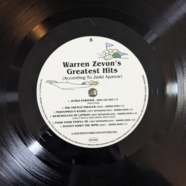 Warren Zevon – Warren Zevon's Greatest Hits (According To Judd Apatow) (Vinyl, LP, Record Store Day, Compilation, Limited Edition, 2020) – photo 4