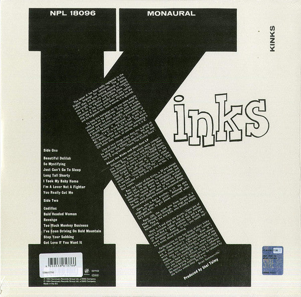 The Kinks – Kinks (Vinyl, LP, Album, Limited Edition, Reissue, Repress, Mono, Red Transparent, 2021) – photo 2