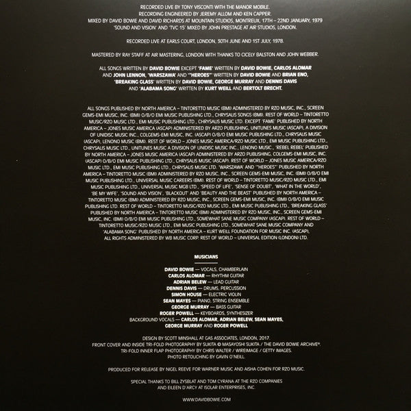 David Bowie – Welcome To The Blackout (Live London '78) (Vinyl, 3xLP, Album, Record Store Day, Limited Edition, 180 Gram, 2018) – photo 3