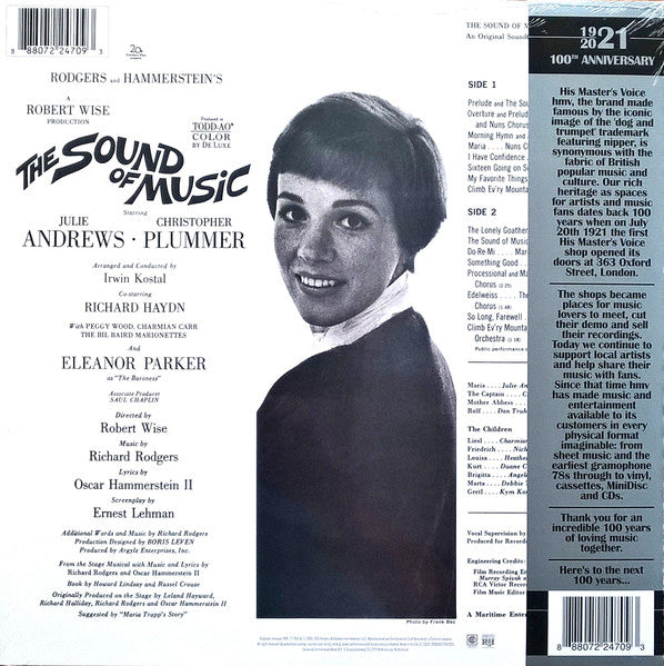 Rodgers And Hammerstein / Julie Andrews, Christopher Plummer, Irwin Kostal – The Sound Of Music (An Original Soundtrack Recording) (Vinyl, LP, Album, Limited Edition, Reissue, Yellow [Golden Sun], 2021) – photo 2