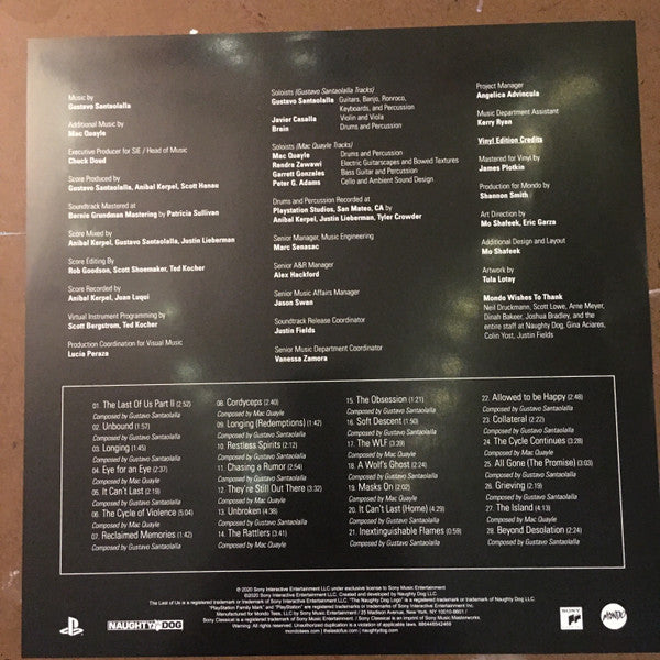 Gustavo Santaolalla / Mac Quayle – The Last of Us Part II (Vinyl, 2xLP, Album, Limited Edition, 180 Gram, 2020) – photo 5