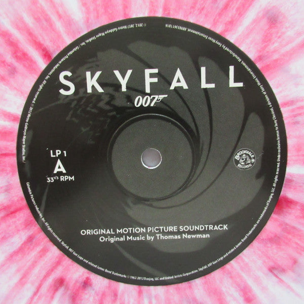Thomas Newman – Skyfall (Original Motion Picture Soundtrack) (Vinyl, 2xLP, Album, Limited Edition, Numbered, Remastered, Bone White with Red Splatter, 2017) – photo 4