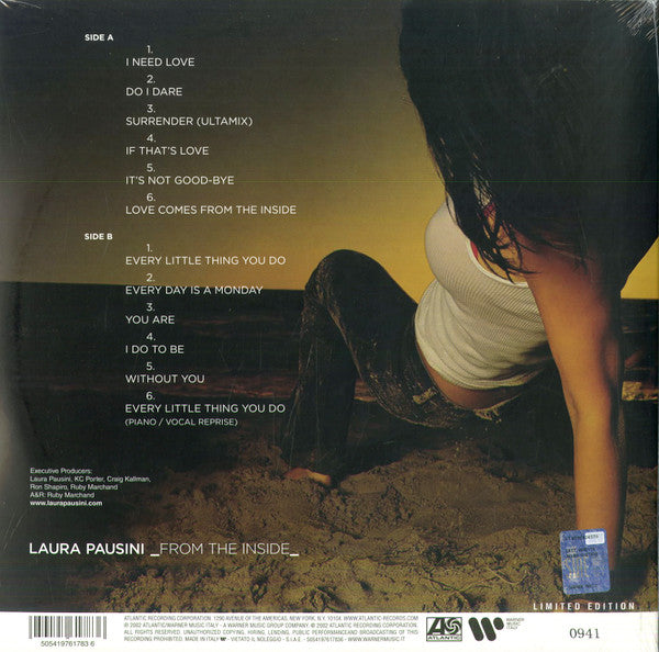 Laura Pausini – From The Inside (Vinyl, LP, Album, Limited Edition, Numbered, Reissue, Yellow Transparent, 2023) – photo 2