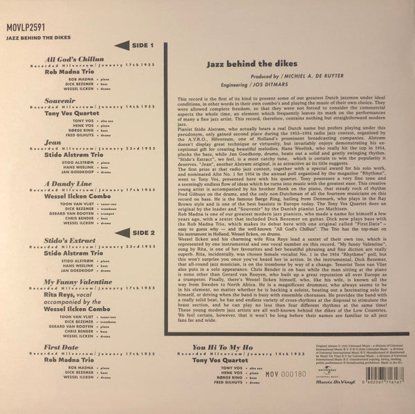 Various – Jazz Behind The Dikes Vol 1 (Vinyl, LP, Compilation, Limited Edition, Numbered, Mono, Red, 2020) – photo 2