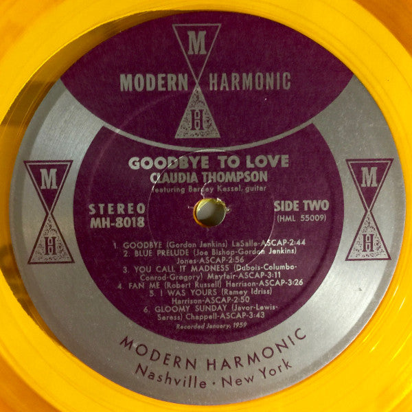 Claudia Thompson – Goodbye To Love (Vinyl, LP, Album, Reissue, Gold Translucent, 2016) – photo 5