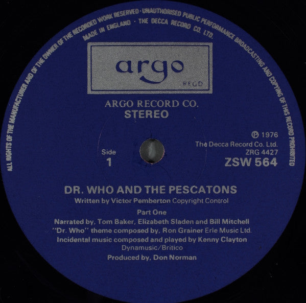 Doctor Who – Doctor Who And The Pescatons (Vinyl, LP, Album, 1976) – photo 3