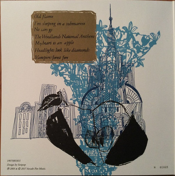 Arcade Fire – Arcade Fire (Vinyl, LP, EP, Record Store Day, Limited Edition, Numbered, Reissue, Remastered, Blue Transparent, 2018) – photo 3