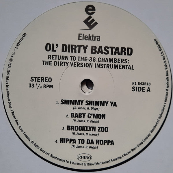 Ol' Dirty Bastard – Return To The 36 Chambers: The Dirty Version Instrumental (Vinyl, 2xLP, Album, 7", Record Store Day, Limited Edition, 2020) – photo 4