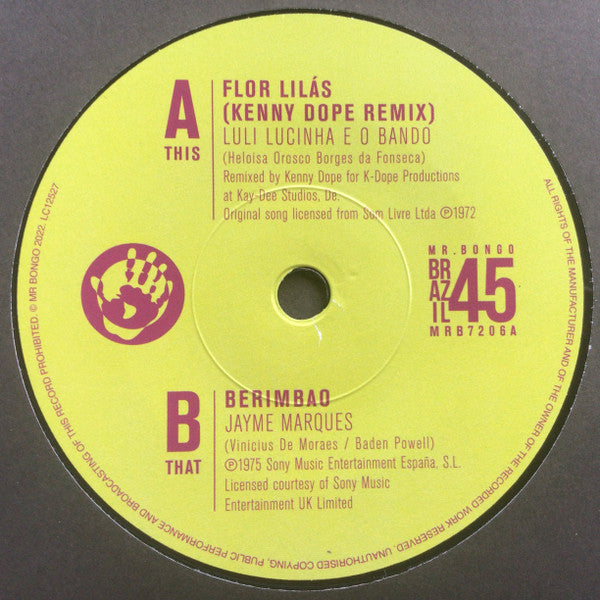 Kenny Dope – Brazil45: Mr Bongo x Kenny Dope (Vinyl, 7", 45 RPM, Record Store Day, Compilation, Limited Edition, 2022) – photo 3