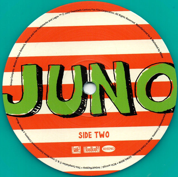 Various – Juno (Music From The Motion Picture) (Vinyl, LP, Album, Compilation, Limited Edition, Reissue, Neon Green, 2022) – photo 5