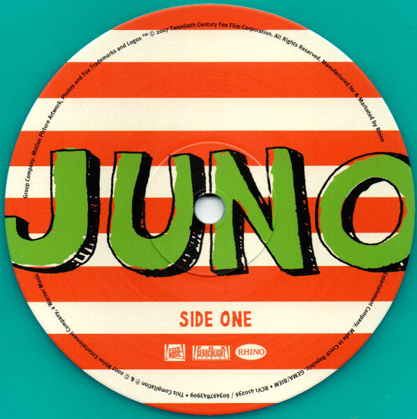 Various – Juno (Music From The Motion Picture) (Vinyl, LP, Album, Compilation, Limited Edition, Reissue, Neon Green, 2022) – photo 4