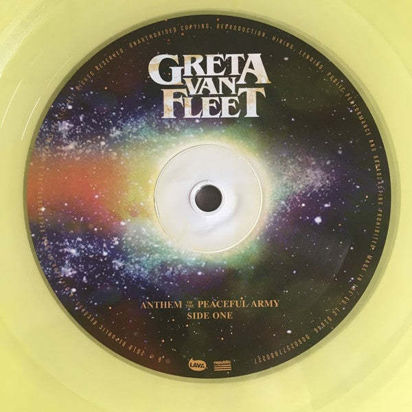 Greta Van Fleet – Anthem Of The Peaceful Army (Vinyl, LP, Album, Limited Edition, Yellow Translucent, 2018) – photo 3