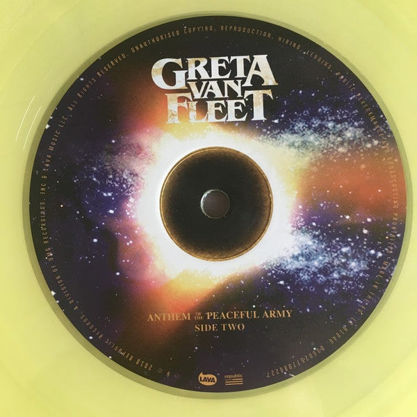 Greta Van Fleet – Anthem Of The Peaceful Army (Vinyl, LP, Album, Limited Edition, Yellow Translucent, 2018) – photo 4