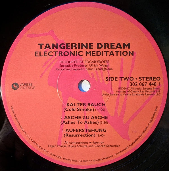 Tangerine Dream – Electronic Meditation (Vinyl, LP, Album, Record Store Day, Limited Edition, Reissue, 2017) – photo 5