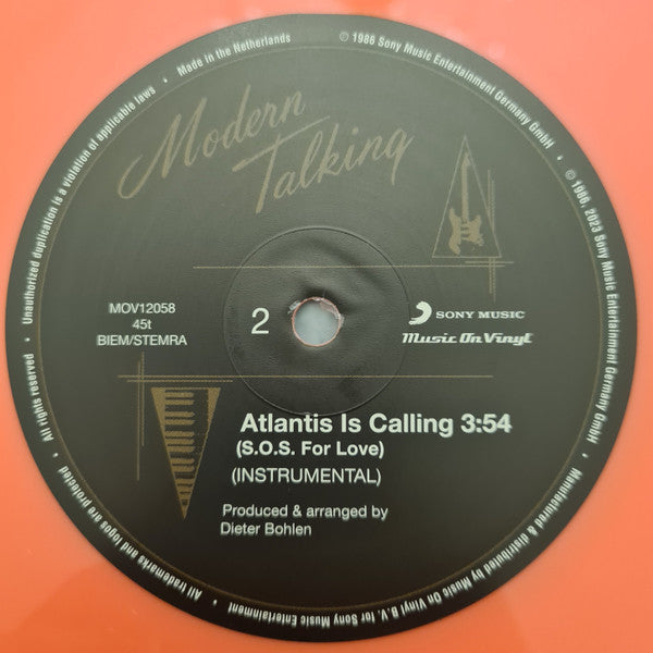 Modern Talking – Atlantis Is Calling (S.O.S. For Love) (Vinyl, 12", Maxi-Single, Limited Edition, Numbered, Reissue, Remastered, 180 g, pink coloured, 2023) – photo 5