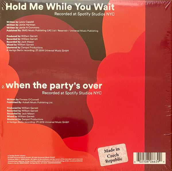 Lewis Capaldi – Spotify Singles (Vinyl, 7", 45 RPM, Record Store Day, Single, Limited Edition, 2019) – photo 2