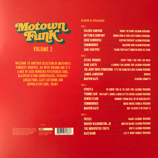 Various – Motown Funk Volume 2 (Vinyl, 2xLP, Record Store Day, Compilation, Yellow Translucent, 2018) – photo 2