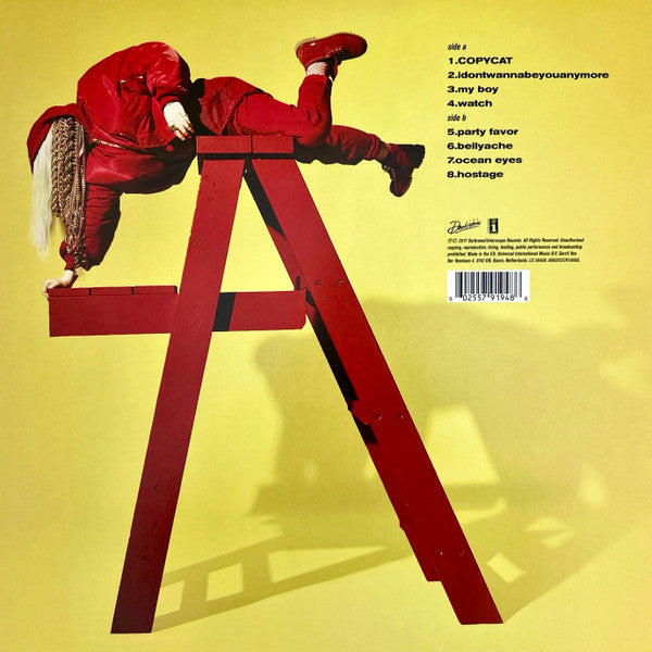 Billie Eilish – Dont Smile At Me (Vinyl, 12", 33 ⅓ RPM, EP, Reissue, Red, 2018) – photo 2