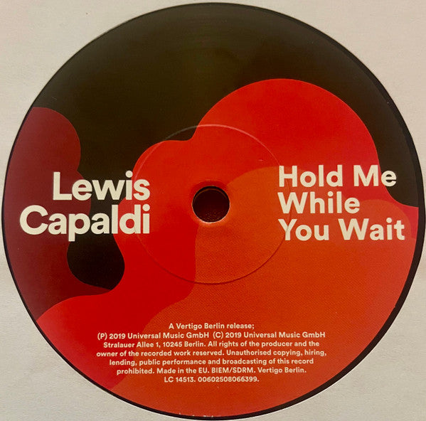 Lewis Capaldi – Spotify Singles (Vinyl, 7", 45 RPM, Record Store Day, Single, Limited Edition, 2019) – photo 3