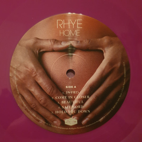 Rhye – Home (Vinyl, LP, Plum , Single Sided, Etched, Plum, Album, 2021) – photo 4
