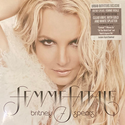 Britney Spears – Femme Fatale (Vinyl, LP, Album, Limited Edition, Reissue, Clear With Gold & White Splatter, 2021)