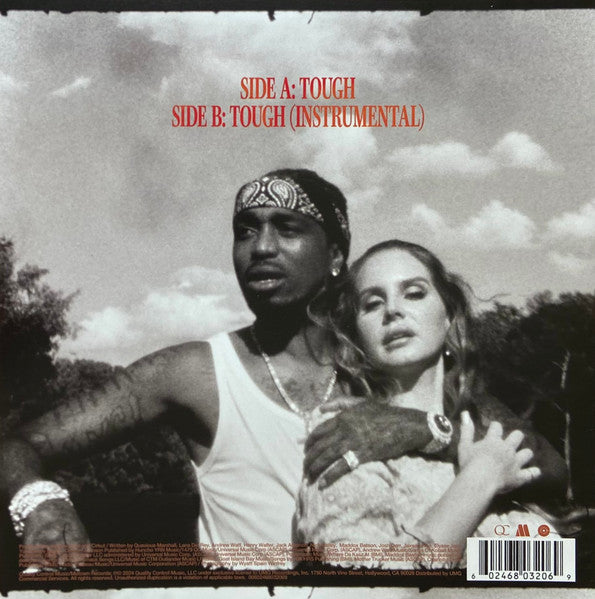 Quavo, Lana Del Rey – Tough (Vinyl, 7", 45 RPM, Single, Coral/Red , 2024) – photo 2
