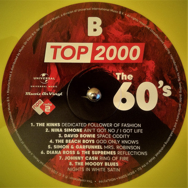 Various – Top 2000: The 60's (Vinyl, 2xLP, Compilation, Limited Edition, Numbered, Yellow , 2020) – photo 5