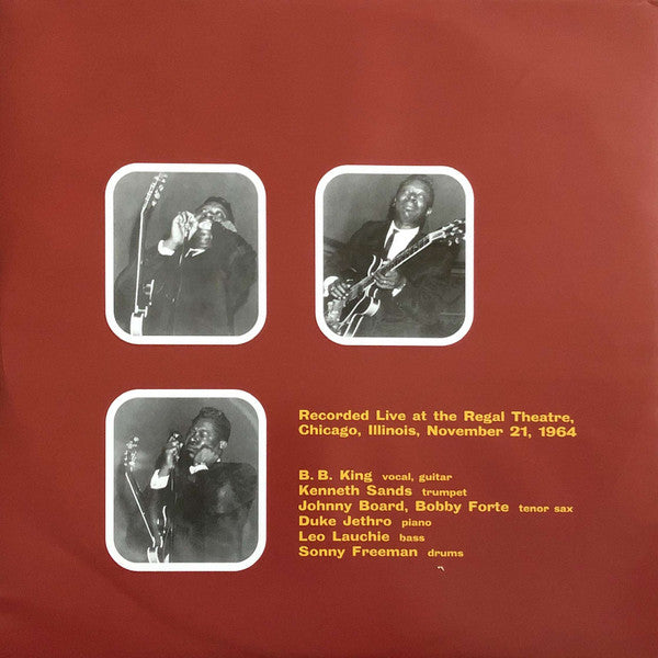 B.B. King – Live At The Regal (Vinyl, LP, Album, Limited Edition, Reissue, Yellow, 2018) – photo 3
