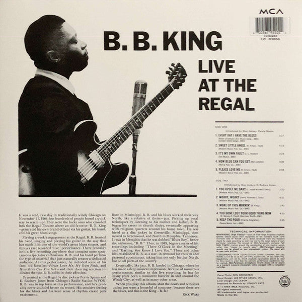 B.B. King – Live At The Regal (Vinyl, LP, Album, Limited Edition, Reissue, Yellow, 2018) – photo 2