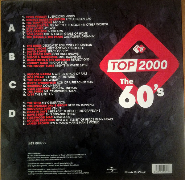 Various – Top 2000: The 60's (Vinyl, 2xLP, Compilation, Limited Edition, Numbered, Yellow , 2020) – photo 3