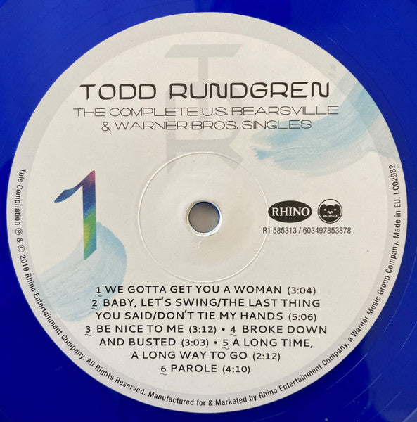 Todd Rundgren – The Complete US Bearsville & Warner Bros. Singles (Vinyl, LP, Blue, Pink, Yellow, Orange, Record Store Day, Compilation, Limited Edition, 2019) – photo 3
