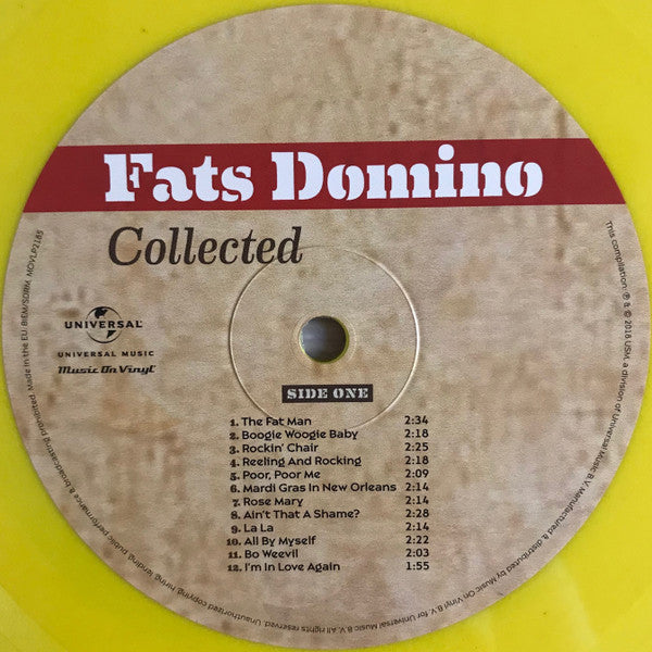 Fats Domino – Collected (Vinyl, 2xLP, Compilation, Limited Edition, Numbered, Yellow, 180 gram, 2018) – photo 4