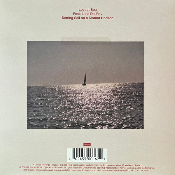 Rob Grant Featuring Lana Del Rey – Lost At Sea (Vinyl, 7", 45 RPM, Single, Red Transparent, 2023) – photo 2